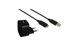 HAMA USB 3.0 Laddare 100cm - Svart