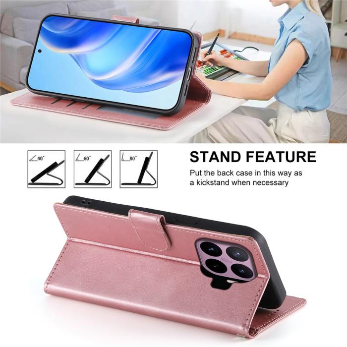 Bild 3, Xiaomi 17T Pro Fodral Läder Roséguld