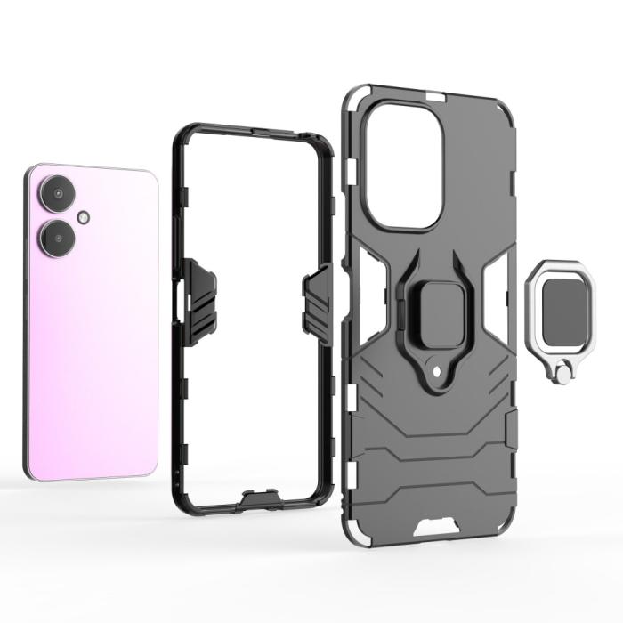 Bild 2, Xiaomi Redmi 13C 4G Skal Armor Hybrid Kickstand Blå