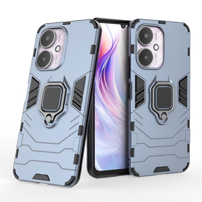 Bild 4, Xiaomi Redmi 13C 4G Skal Armor Hybrid Kickstand Blå