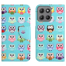 Motorola Moto G86 Power/G86 5G Fodral L&auml;der Ugglor