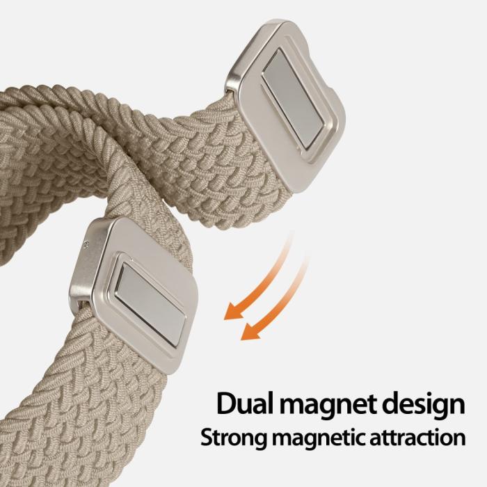 Bild 5, DUX DUCIS Apple Watch 38/40/41 Armband Flätat Beige