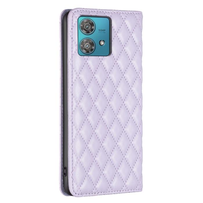 Bild 6, Motorola Edge 40 Neo 5G Fodral Diamond Flip Lila