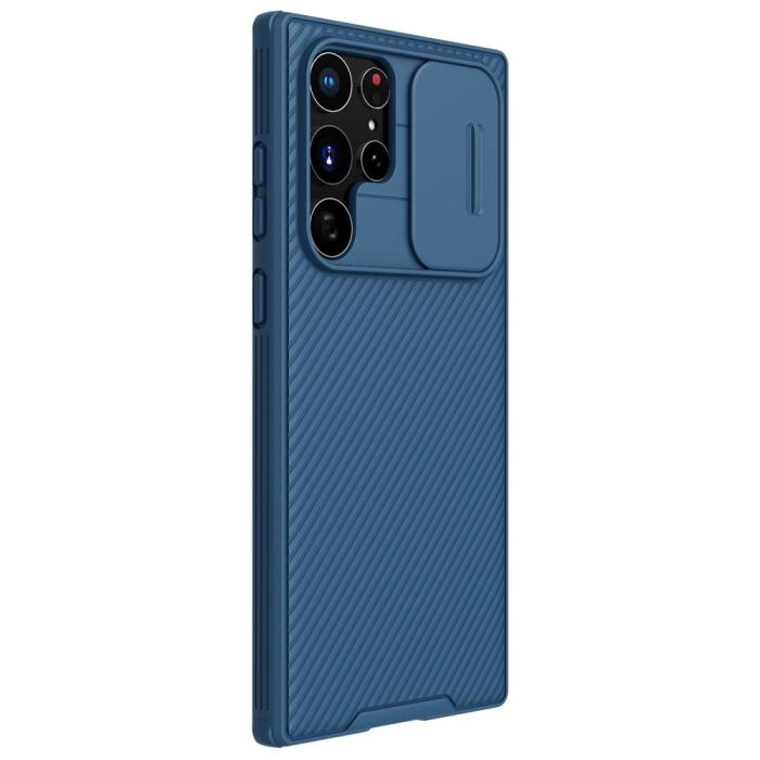 Bild 4, NILLKIN Samsung Galaxy S22 Ultra Skal CamShield Pro Blå