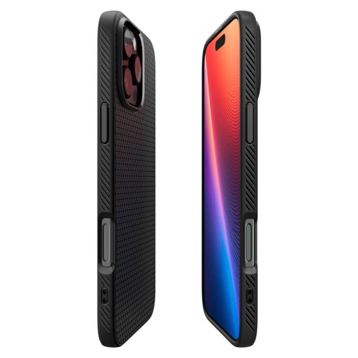 Bild 6, Spigen iPhone 16 Pro Skal Liquid Air Matt Svart