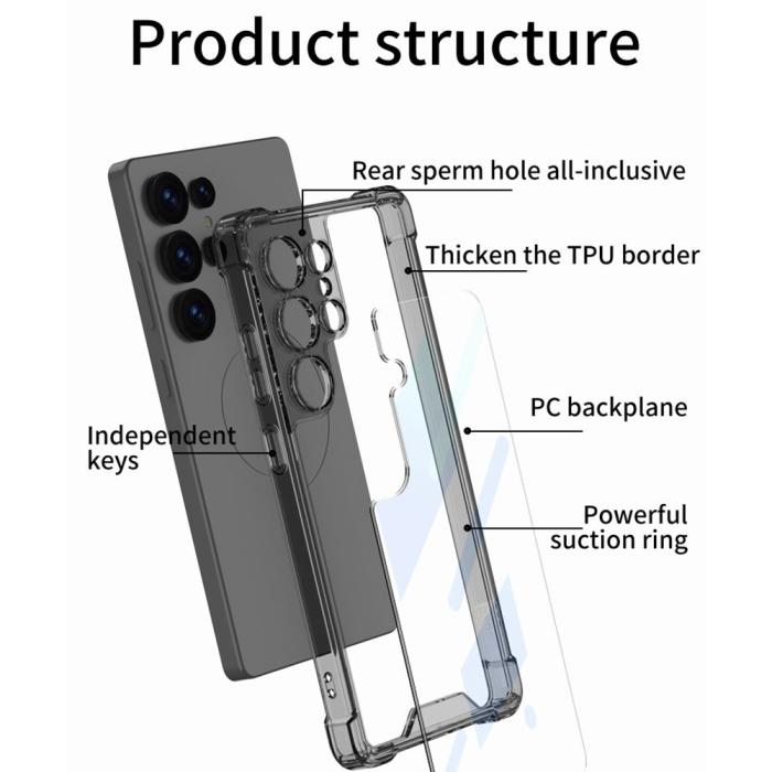 Bild 2, GKK Samsung Galaxy S25 Ultra Skal Shockproof Tonad Svart