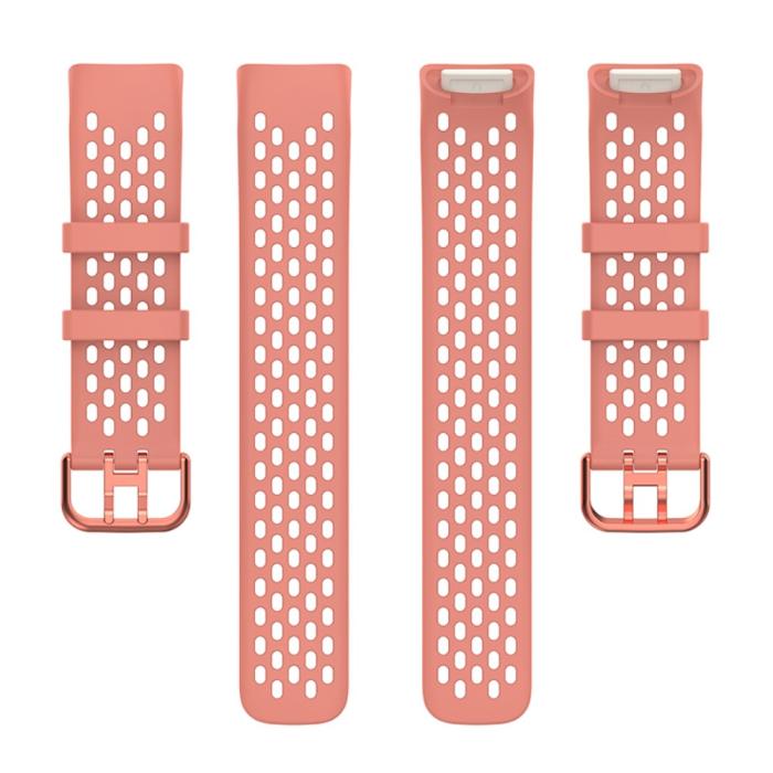 Bild 5, Fitbit Charge 6 / 5 Armband Silikon Ihåligt Korall