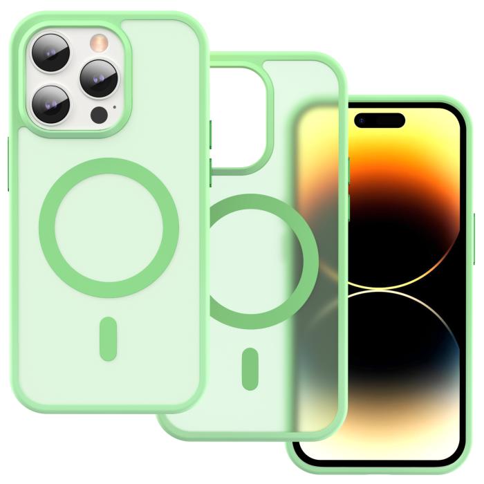 Bild 2, ColorPop iPhone 14 Pro Max Skal CH MagSafe Matt Ljus Grön