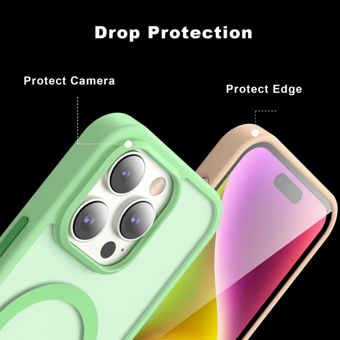 Bild 4, ColorPop iPhone 14 Pro Max Skal CH MagSafe Matt Ljus Grön