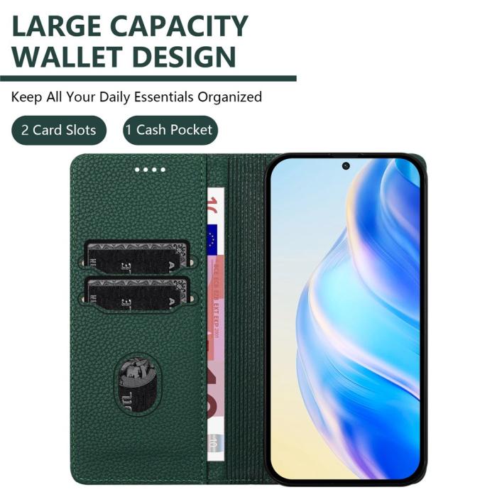 Bild 6, Google Pixel 10/10 Pro / 9/9 Pro Fodral RFID Litchi Läder