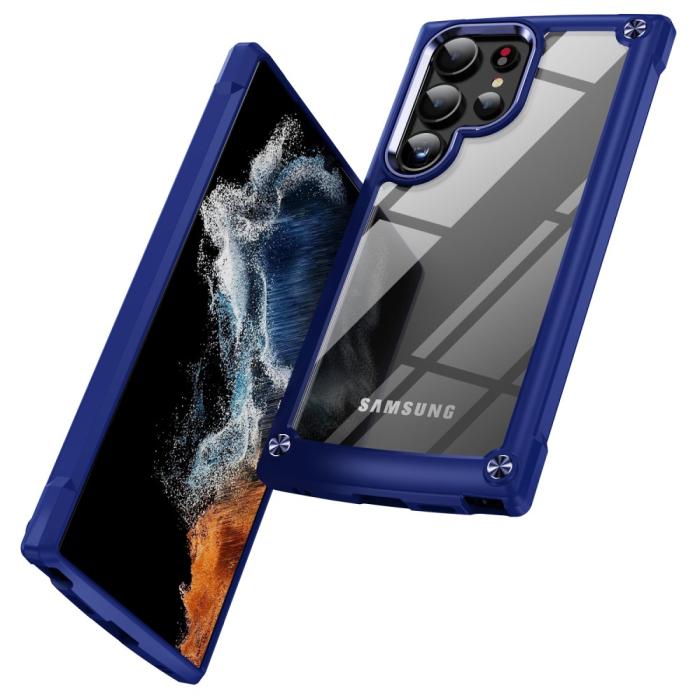 Bild 2, Galaxy S24 Ultra Skal Shockproof Hybrid Armor Blå