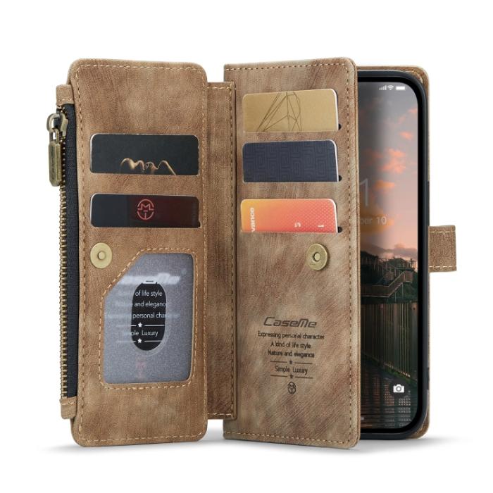 Bild 3, CASEME iPhone 14 Pro Fodral Multifunktionell Brun