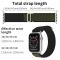 Apple Watch 42/44/45/49 mm Armband Alpine Pro Loop Svart/Grön