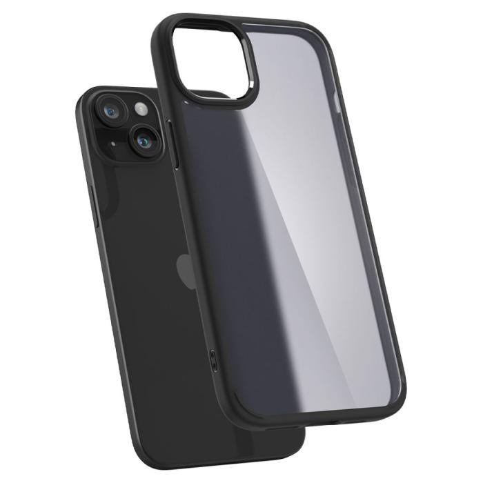 Bild 6, Spigen iPhone 15 Skal Ultra Hybrid Frostad Svart