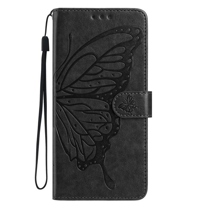 Bild 4, Samsung Galaxy S26 Ultra Fodral Fjäril Tryck Svart