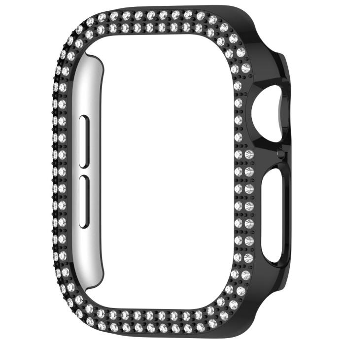 Bild 2, Apple Watch 10 46 mm Skal Rhinestone Svart
