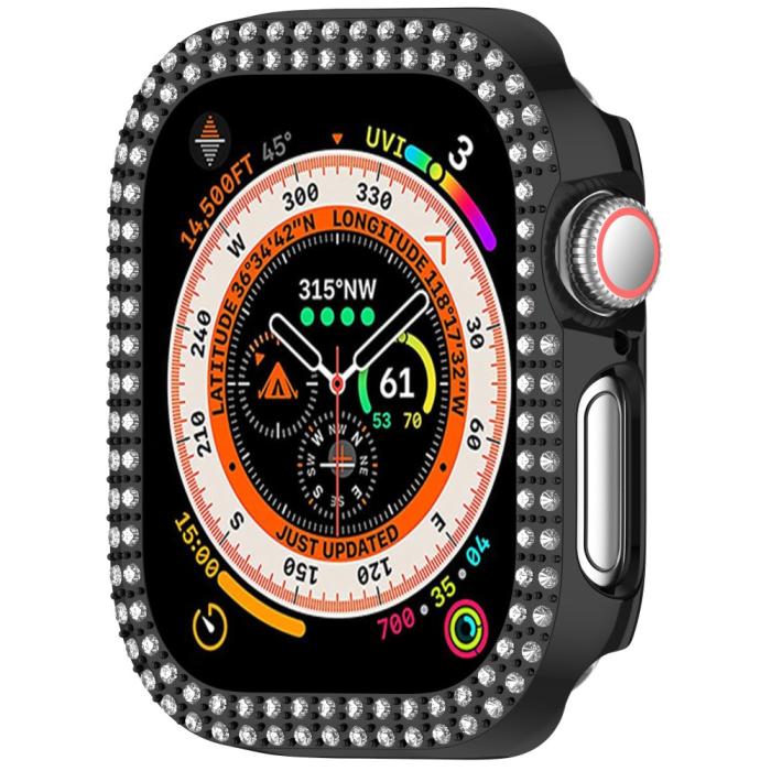 Bild 5, Apple Watch 10 46 mm Skal Rhinestone Svart