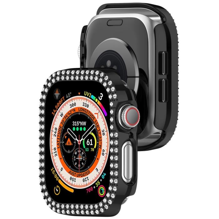 Bild 6, Apple Watch 10 46 mm Skal Rhinestone Svart