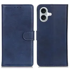 iPhone 17 Pl&aring;nboksfodral L&auml;der Bl&aring;