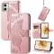 Motorola Moto G73 5G Fodral Butterfly Roséguld