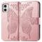 Motorola Moto G73 5G Fodral Butterfly Roséguld