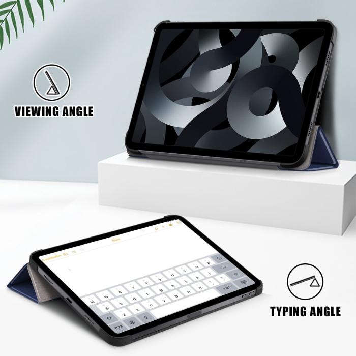 Bild 4, iPad 11 2025 / 10.9 2022 Fodral Tri-Fold Mörk Blå