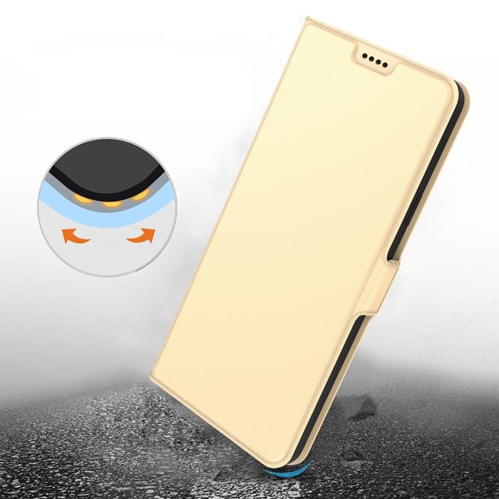 Bild 6, Samsung Galaxy A25 5G Fodral Slim Läder Guld