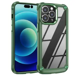iPhone 15 Pro Max Skal Shockproof Hybrid Armor Grön