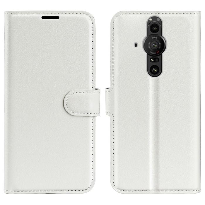 Bild 1, Sony Xperia Pro-I Fodral Litchi Textur Vit