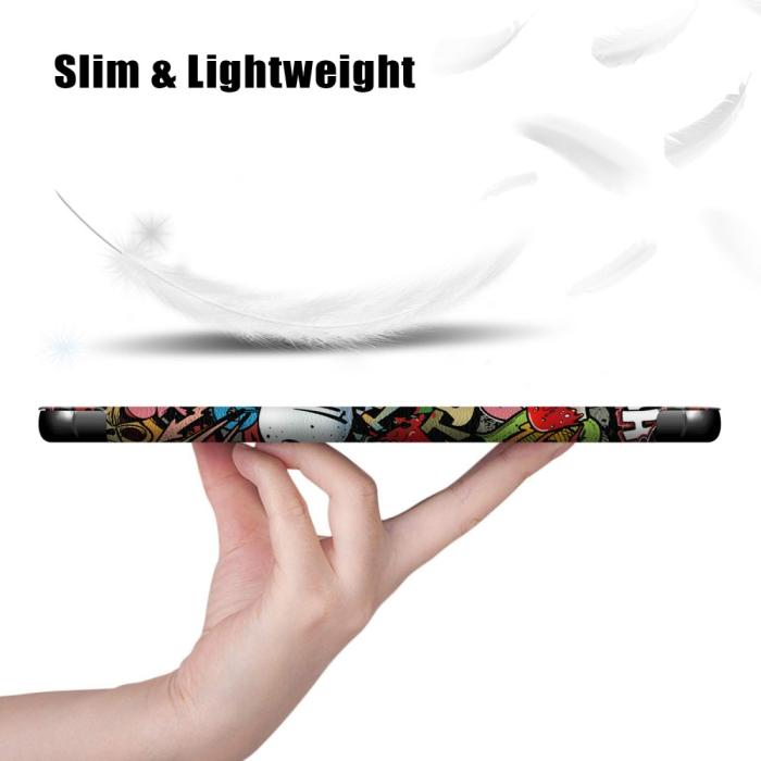 Bild 3, Huawei MatePad T 10 / T 10s - Tri-Fold Fodral - Graffiti