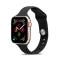 Silikon Armband Apple Watch 42/44/45/49 mm Svart