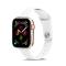 Silikon Armband Apple Watch 42/44/45/49 mm Vit