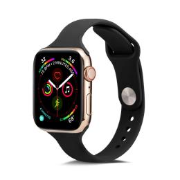 Silikon Armband Apple Watch 38/40/41 mm - Svart