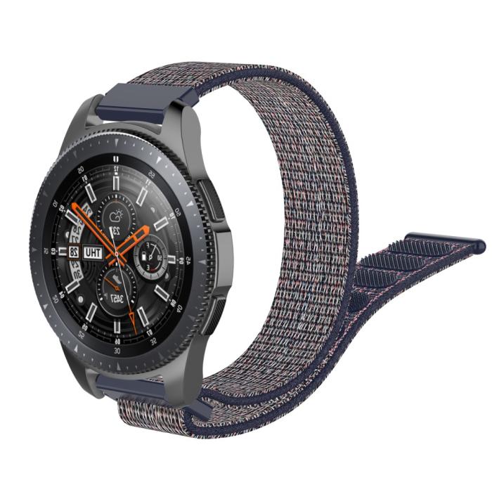 Bild 1, Nylon Armband Med Kardborreband Fäste - Blå (22mm)