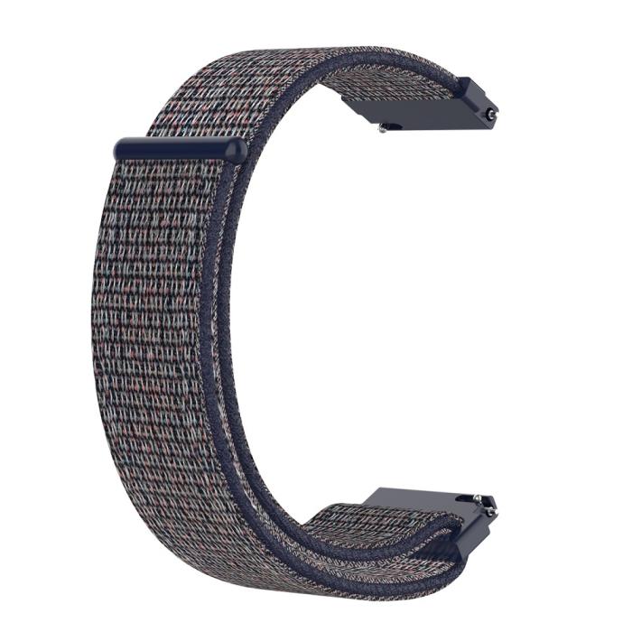 Bild 4, Nylon Armband Med Kardborreband Fäste - Blå (22mm)
