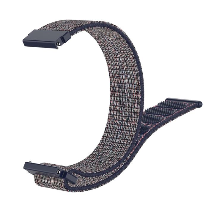 Bild 5, Nylon Armband Med Kardborreband Fäste - Blå (22mm)