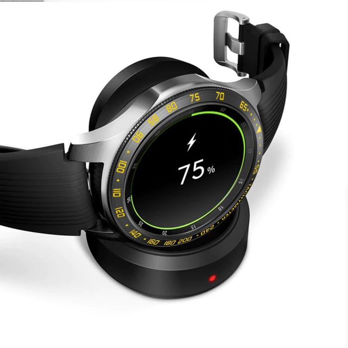 Bild 5, Bezel Skyddande Ring Galaxy Watch 46mm - Svart/Gul