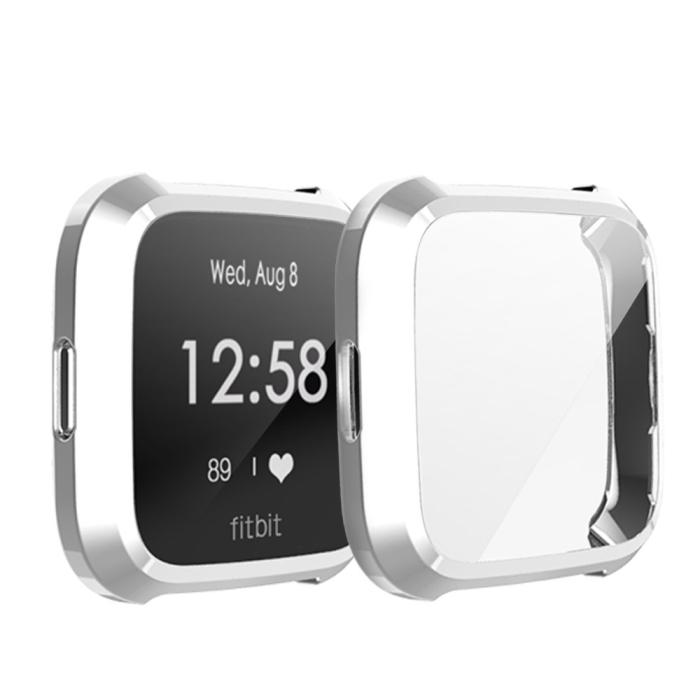 Bild 2, Heltäckande Skal Fitbit Versa Lite - Silver