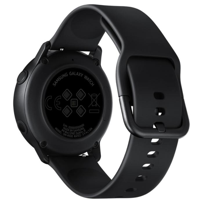 Bild 1, Klassiskt Silikon Armband Smartwatch - Svart (20mm)