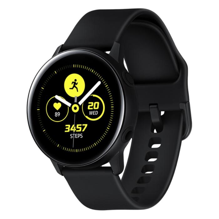 Bild 2, Klassiskt Silikon Armband Smartwatch - Svart (20mm)