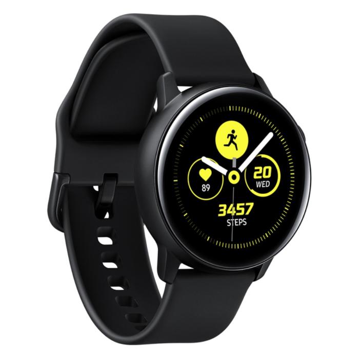 Bild 4, Klassiskt Silikon Armband Smartwatch - Svart (20mm)