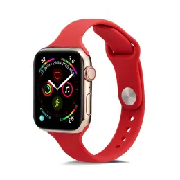 Silikon Armband Apple Watch 42/44/45/49 mm Röd