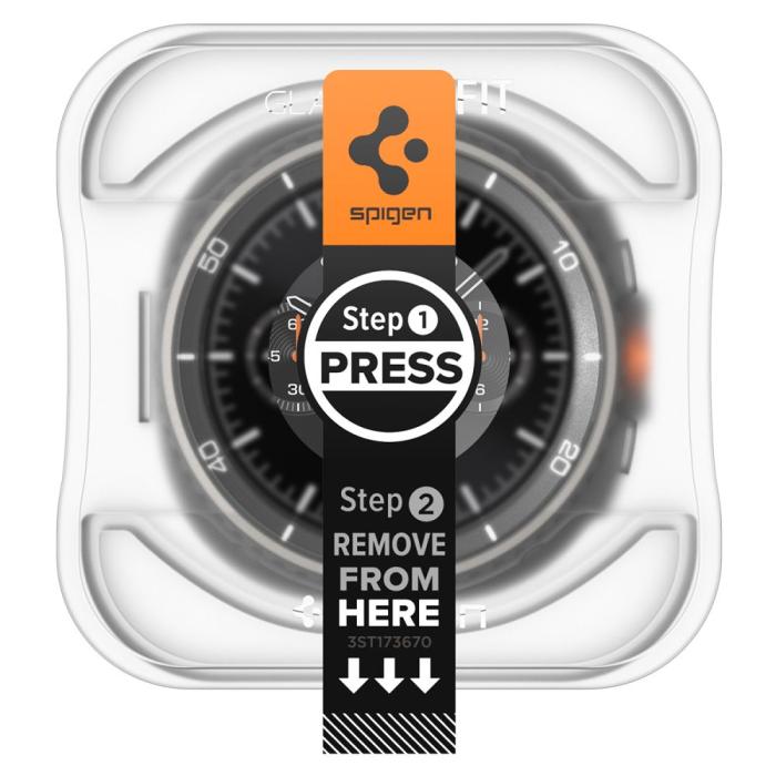Bild 2, Spigen Galaxy Watch 8 46 mm 2-PACK Skärmskydd GLAS.tR 