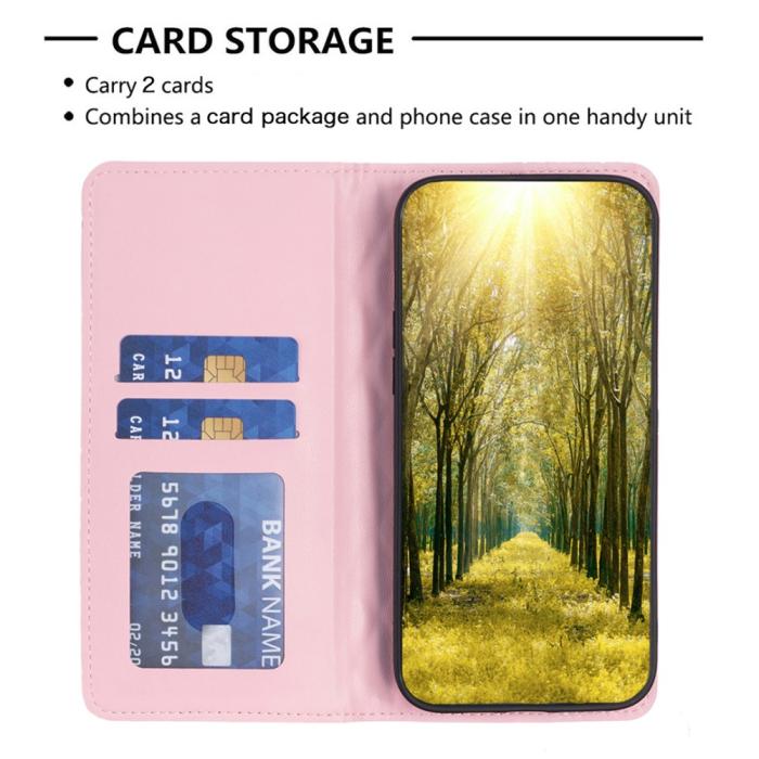 Bild 3, Motorola Edge 40 Neo 5G Fodral Diamond Flip Rosa