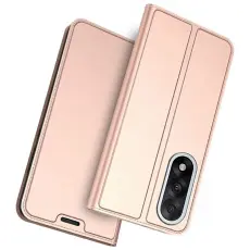 OnePlus Nord 5 5G Fodral Flip L&auml;der Ros&eacute;guld