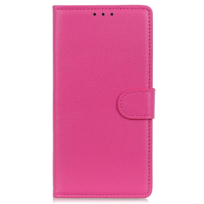 Bild 6, Xiaomi Redmi 12C 4G Fodral Läder Litchi Textur Rosa