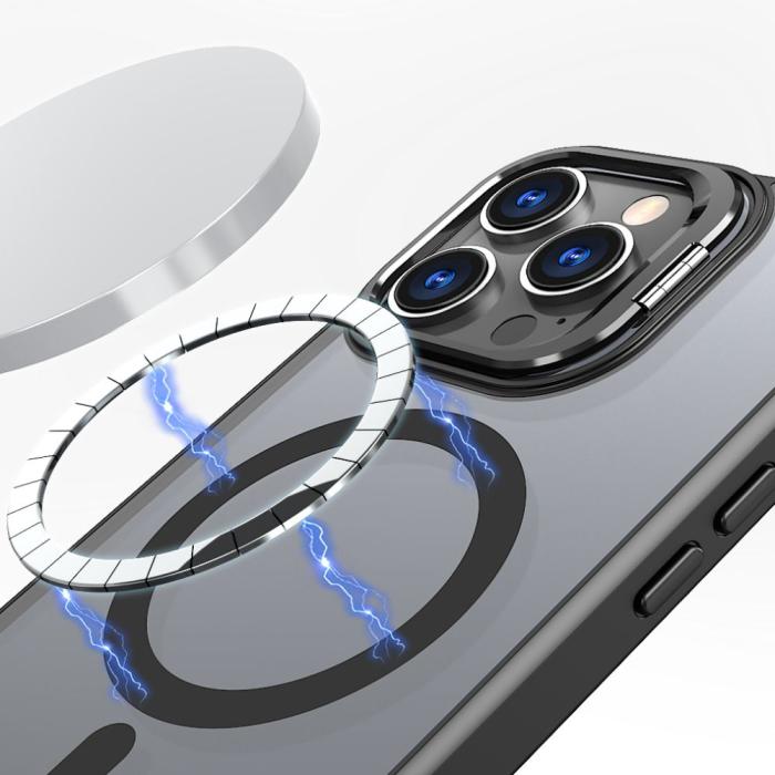 Bild 3, Tech-Protect iPhone 16 Pro Skal MagSafe MagStand Matt Svart