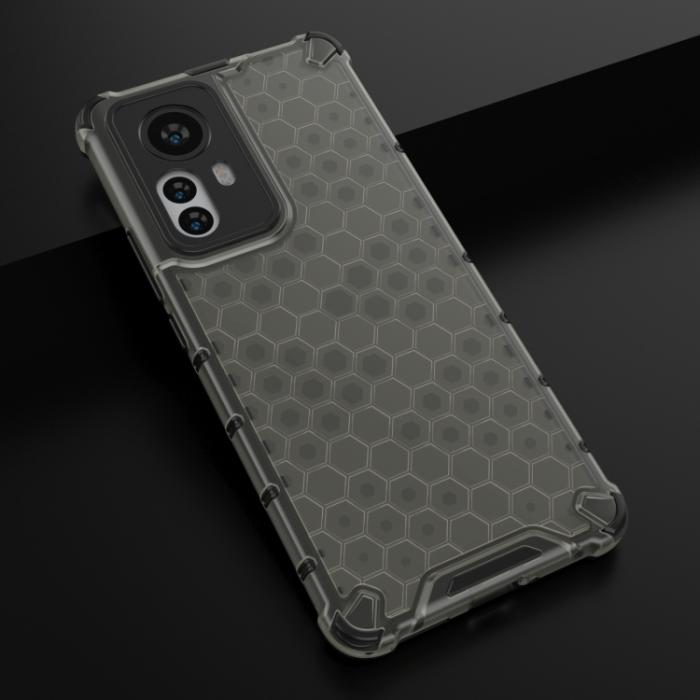 Bild 2, Xiaomi 12 Pro Skal Hybrid Honeycomb Svart