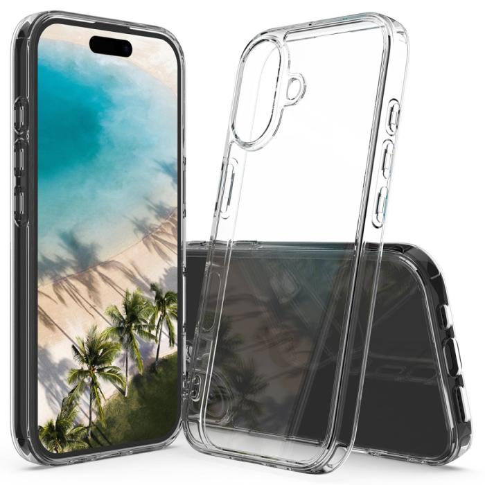 Bild 1, iPhone 16 Plus Skal Akryl/TPU Transparent