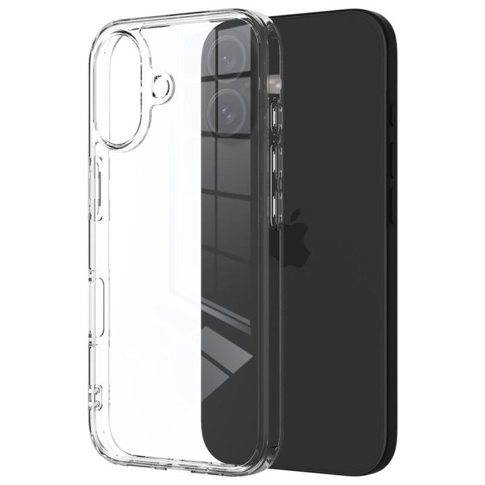 Bild 2, iPhone 16 Plus Skal Akryl/TPU Transparent